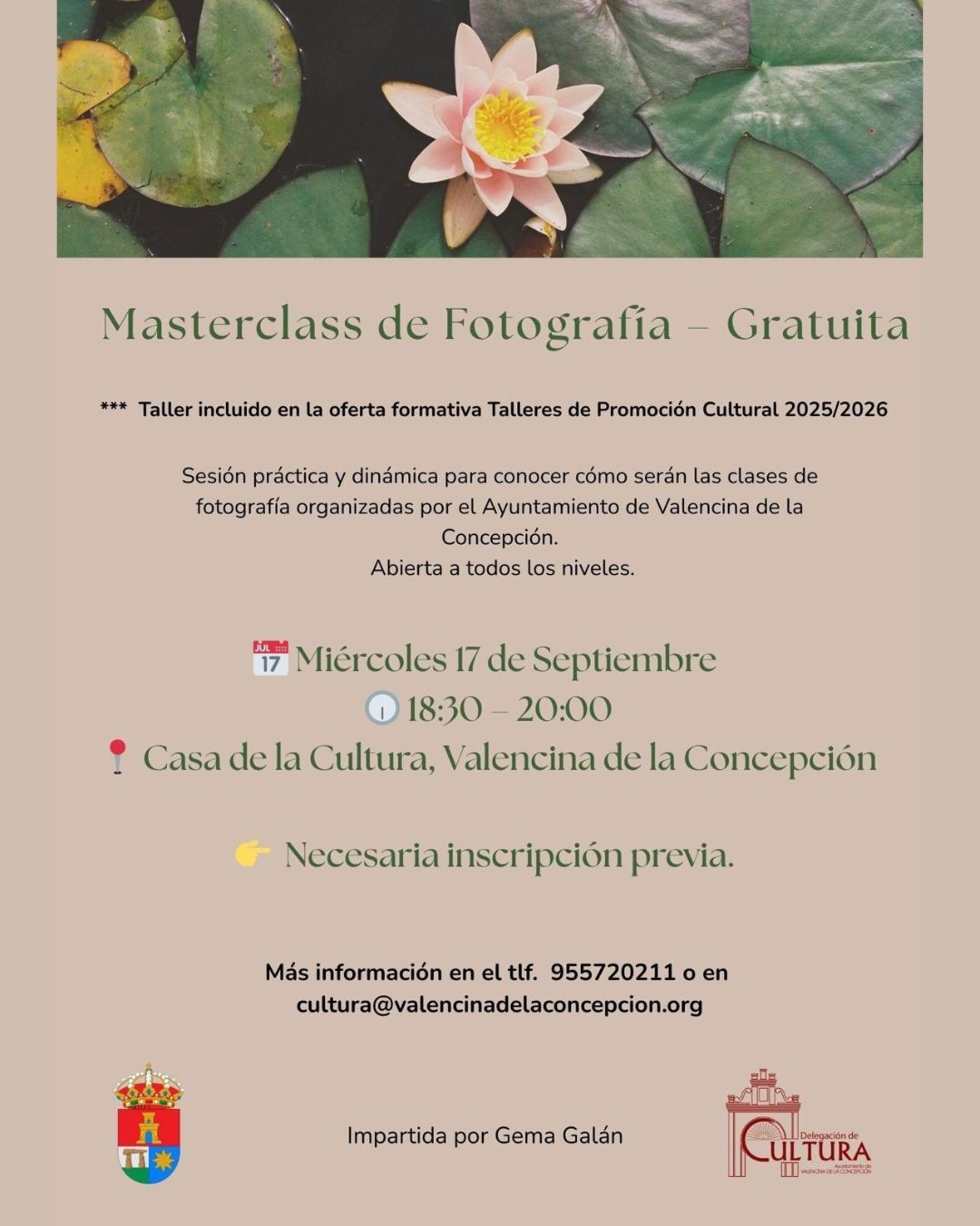 Masterclass de fotografía