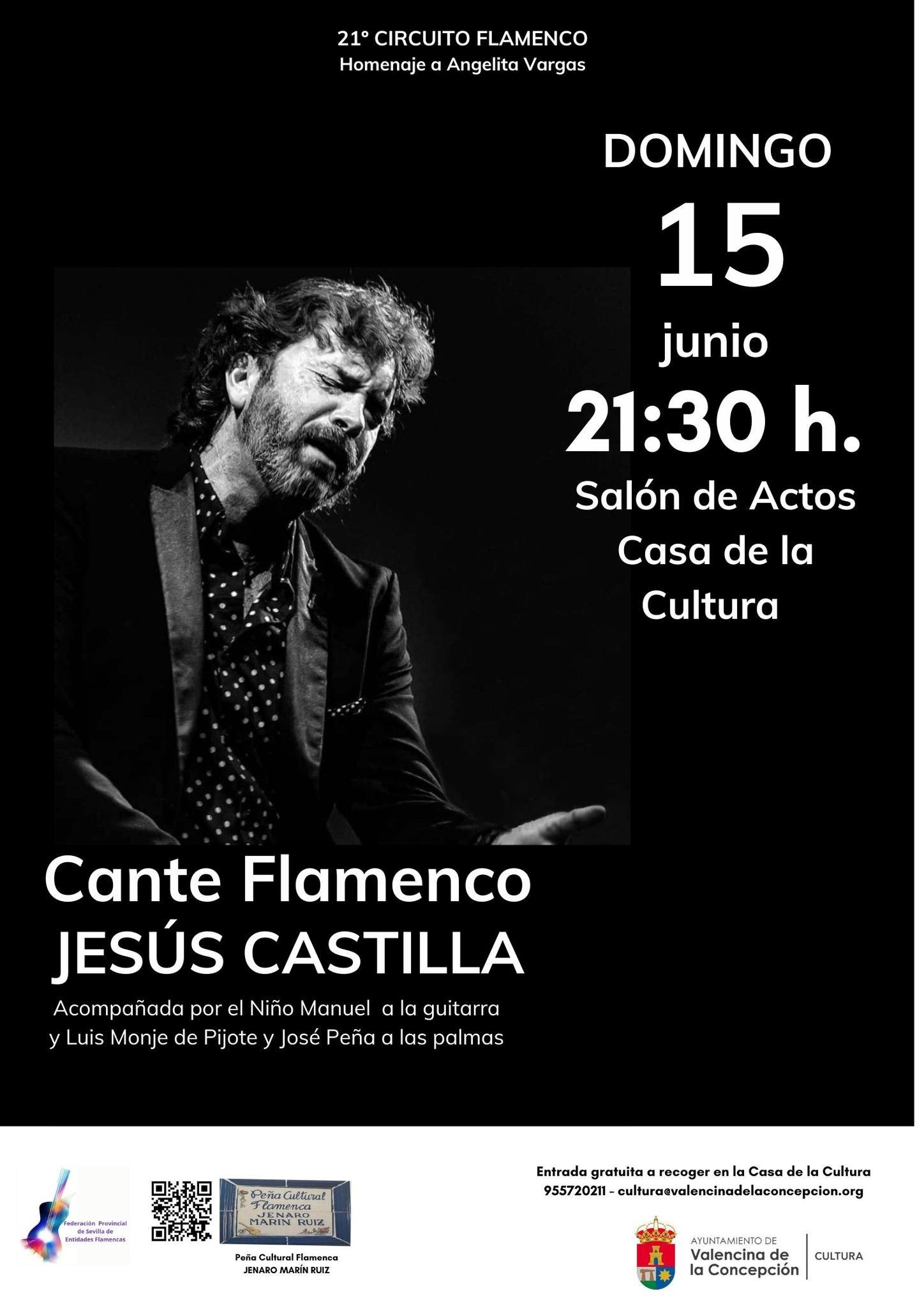 Recital de Jesús Castilla en el 21º Circuito Flamenco en Valencina