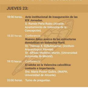 XIX Jornadas arqueológicas Jueves